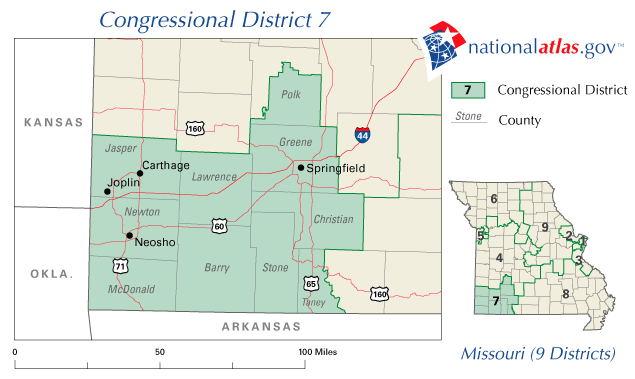 A Map Of The 7th Congressional District